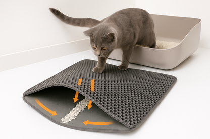 CatLoaf CleanStep Litter Mat™ – Double Layer Waterproof